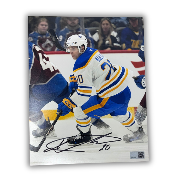 Jiří Kulich Signed Skating in White Jersey Photo
