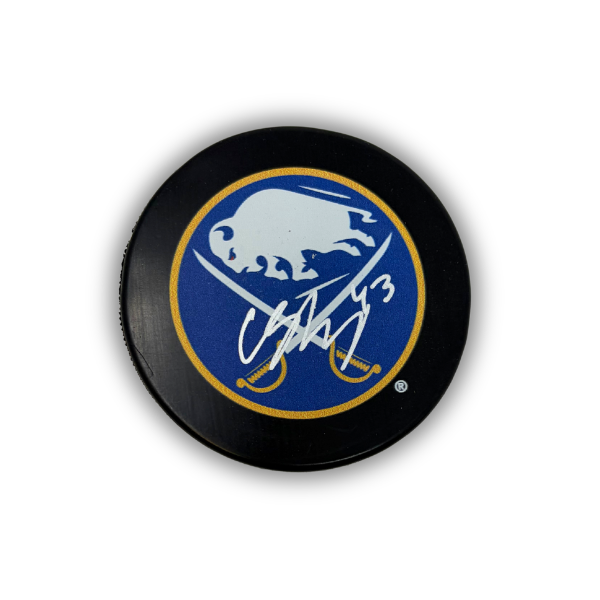 Conor Sheary Signed Buffalo Sabres Large Logo Autograph Puck