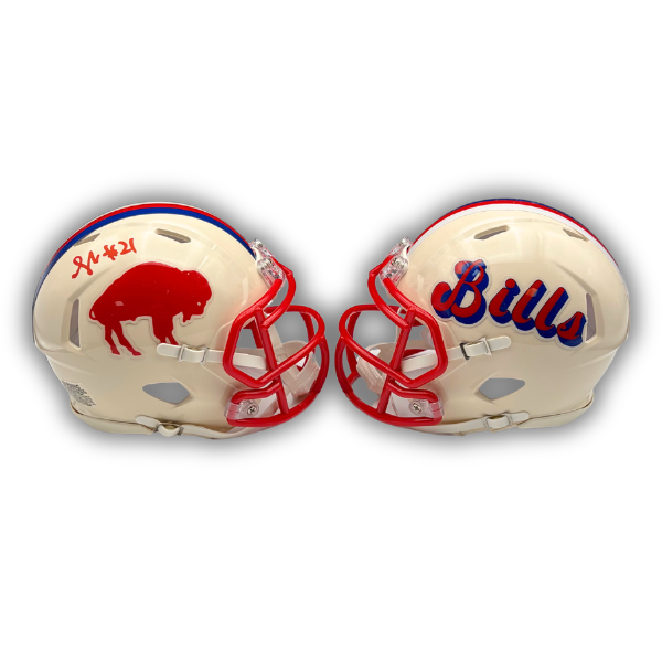 Davison Igbinosun Signed Buffalo Bills Retro Speed Mini Helmet