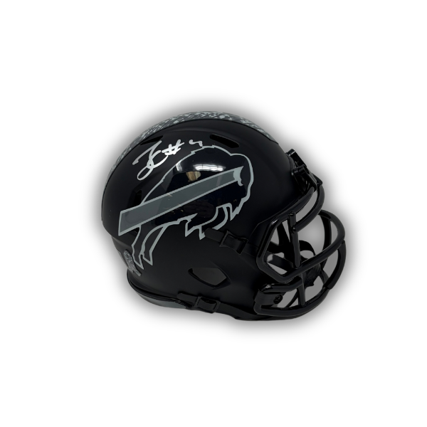 James Cook Signed Buffalo Bills 2026 Salute to Service Speed Mini Helmet