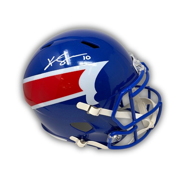 Khalil Shakir Signed Buffalo Bills Full Size Nickel City Alternate Speed Replica Helmet