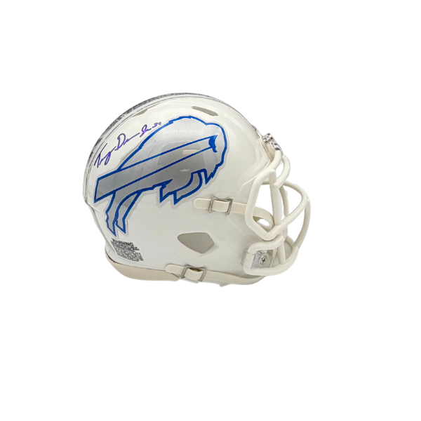 Tommy Doman Signed Buffalo Bills Rivalries Speed Mini Helmet