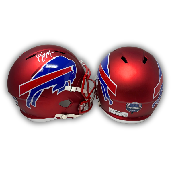 DJ Moore Signed TSE Exclusive Riddell Inaugural Buffalo Bills Full Size Red Speed Replica Helmet