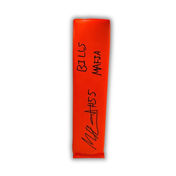 Michael Hoecht Signed Replica End Zone Pylon with "Bills Mafia"
