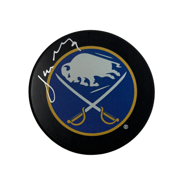 Josh Norris Signed Buffalo Sabres Lage Logo Puck
