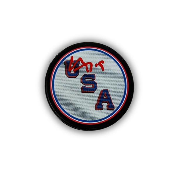Matthew Tkachuk Signed USA Hockey Puck