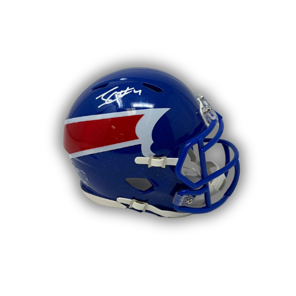 James Cook Signed Buffalo Bills Nickel City Alternate Speed Mini Helmet