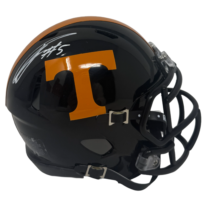 Joshua Palmer Signed Tennessee Dark Mode Speed Mini Helmet