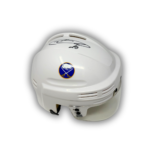 Jiří Kulich Signed Buffalo Sabres White Hockey Mini Helmet