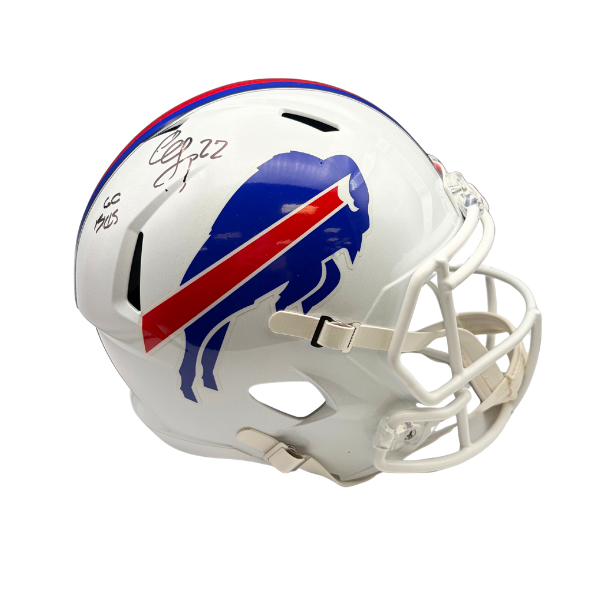 CJ Gardner-Johnson Signed Buffalo Bills Full Size 2021 Speed Replica Helmet with "Go Bills"