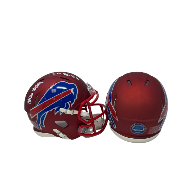 Jalon Kilgore Signed TSE Exclusive Riddell Inaugural Buffalo Bills Red Speed Mini Helmet with "Go Bills"