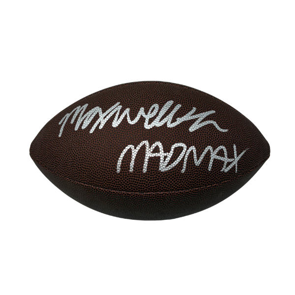 Maxwell Hairston Signed Wilson Replica Football with "MAD MAX"