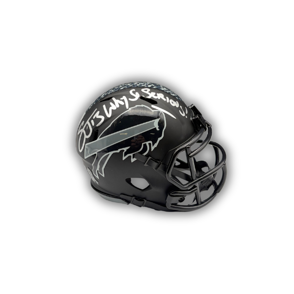 Stevie Johnson Signed Buffalo Bills 2026 Salute to Service Speed Mini Helmet "Why So Serious"