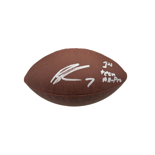 Ray Davis Signed Buffalo Bills Wilson Replica Football with "1st Team All-Pro"
