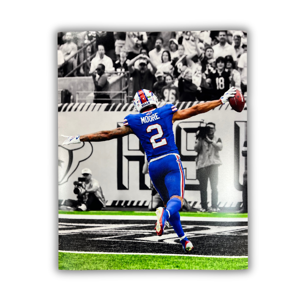 DJ Moore Unsigned Celebrating Touchdown Spotlight Photo