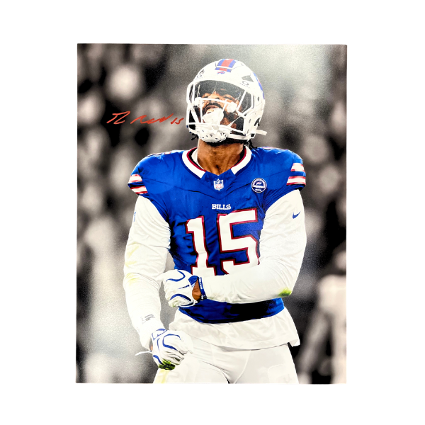 Greg Rousseau Signed Flexing Celebration Spotlight Photo