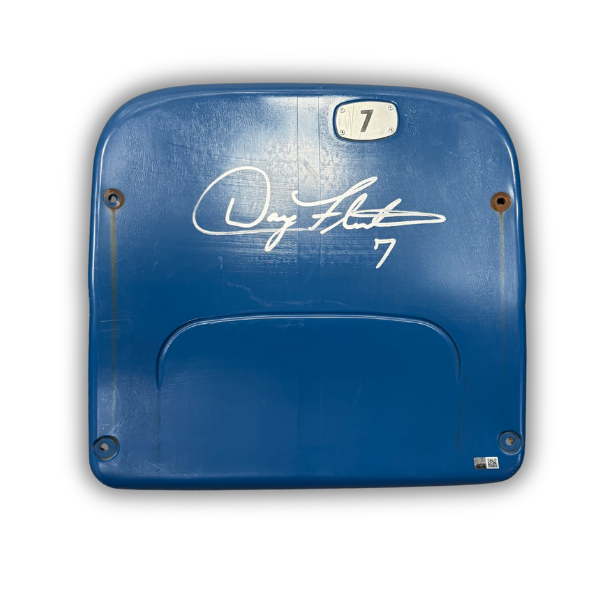 Doug Flutie Autographed Authentic Highmark Stadium Blue Seatback