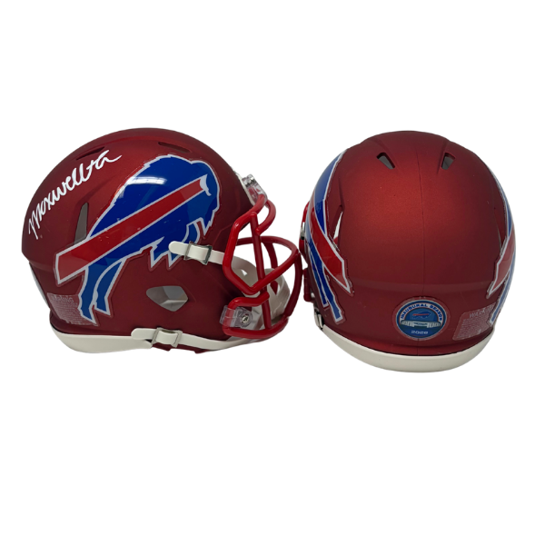 Maxwell Hairston Signed TSE Exclusive Riddell Inaugural Buffalo Bills Red Speed Mini Helmet