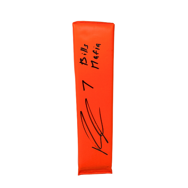 Ray Davis Signed Replica End Zone Pylon with "Bills Mafia"