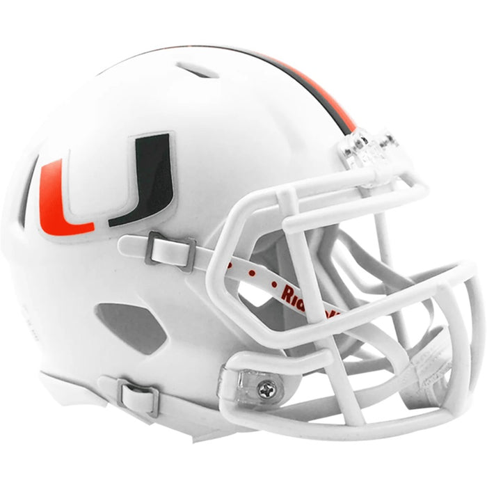 PRE-SALE: Jim Kelly Signed University of Miami Speed Mini Helmet