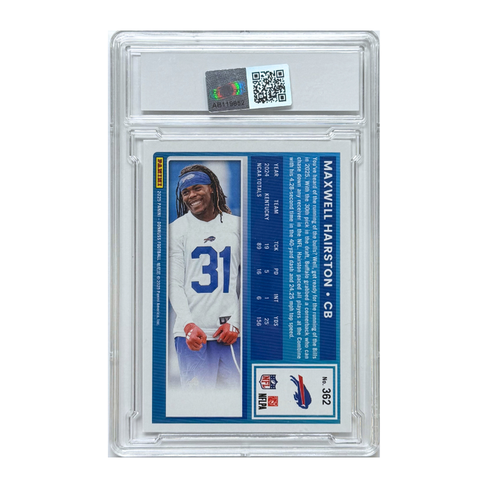 DOORBUSTER: TSE Slabbed: Maxwell Hairston 2025 Donruss Panini Rated Rookie Card #362