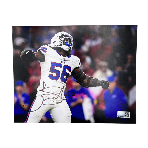 Javon Solomon Signed Arms Out Yelling Photo