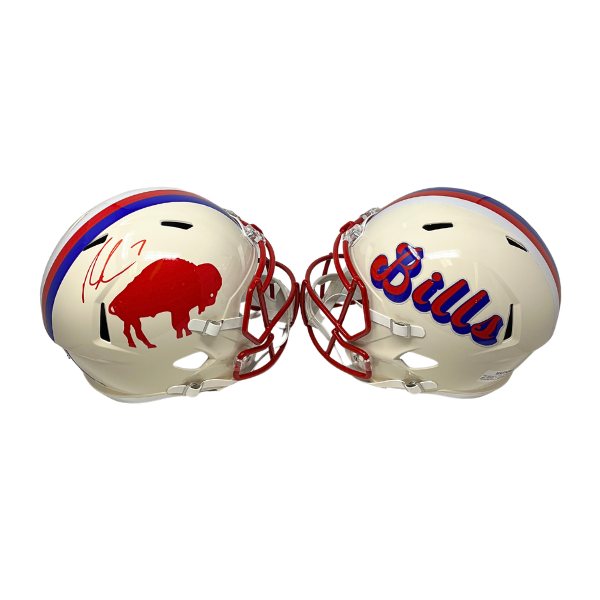 Ray Davis Signed Buffalo Bills Full Size Retro Speed Replica Helmet