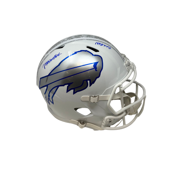 Maxwell Hairston Signed Buffalo Bills Full Size Rivalries Speed Replica Helmet with "MAD MAX"