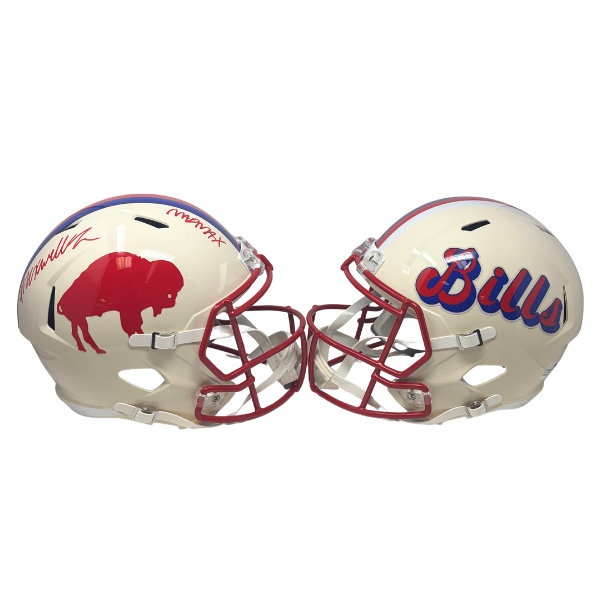 Maxwell Hairston Signed Buffalo Bills Full Size Retro Speed Replica Helmet with "MAD MAX"