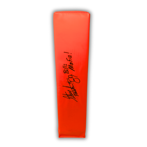Steve Tasker Signed Replica End Zone Pylon with "Bills Mafia"