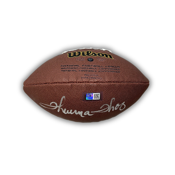 Thurman Thomas Signed Wrong Panel Wilson Replica Football