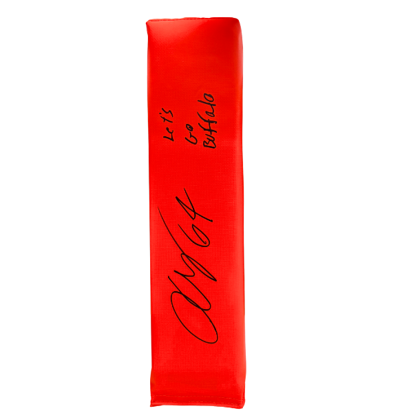 O'Cyrus Torrence Signed Replica End Zone Pylon with "Let's Go Buffalo"