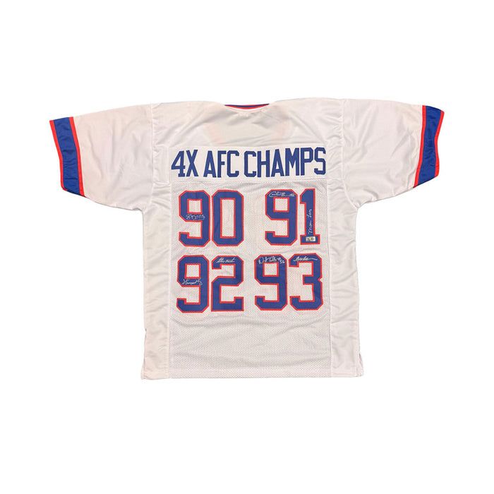 Multi Signed Custom 4x AFC Champs Football Jersey