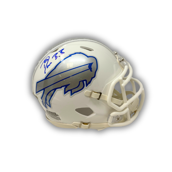 Don Beebe Signed Buffalo Bills Rivalries Speed Mini Helmet