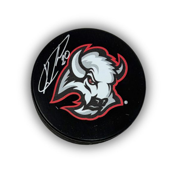 Jiří Kulich Signed Buffalo Sabres Large Goathead Logo Hockey Puck