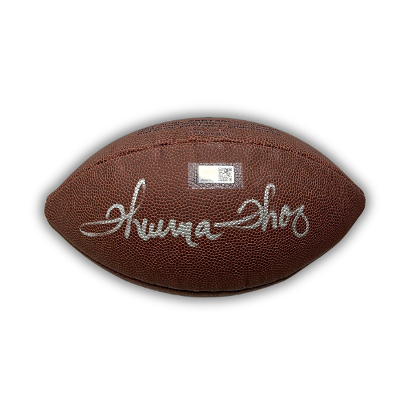 Thurman Thomas Signed Wrong Panel Wilson Replica Football