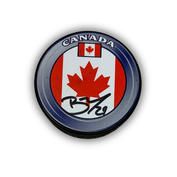 Beck Malenstyn Signed Canada Hockey Puck