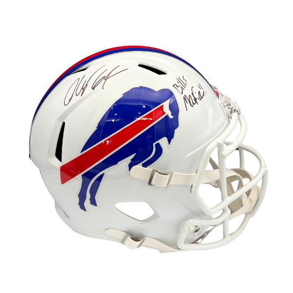 O'Cyrus Torrence Signed Buffalo Bills Full Size 2021 Speed Replica Helmet with "Bills Mafia"