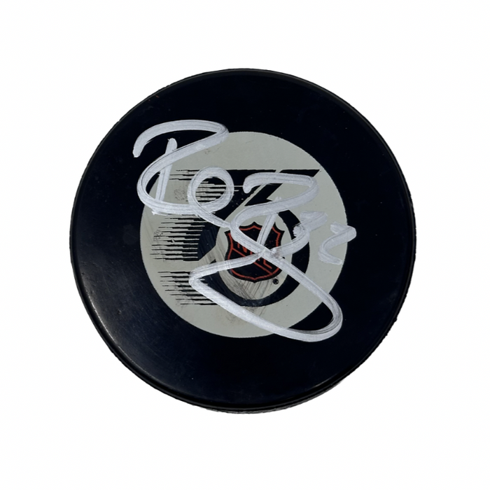 Rob Ray Signed 75th Anniversary Logo Hockey Puck