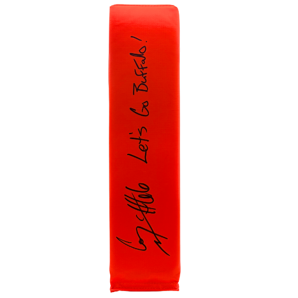 Connor McGovern Signed Replica End Zone Pylon "Let's Go Buffalo"