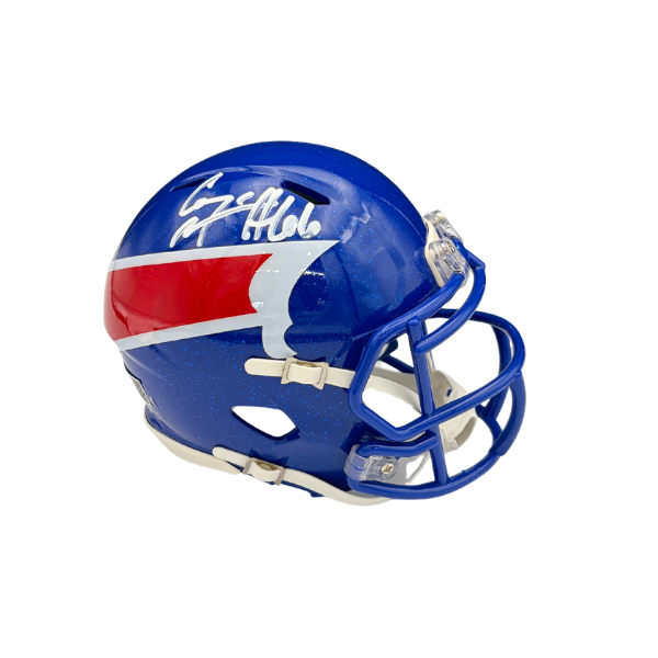 Connor McGovern Signed Buffalo Bills Nickel City Alternate Speed Mini Helmet