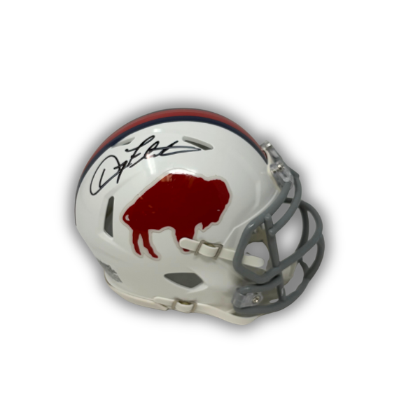 Doug Flutie Signed Buffalo Bills Standing Buffalo Speed Mini Helmet