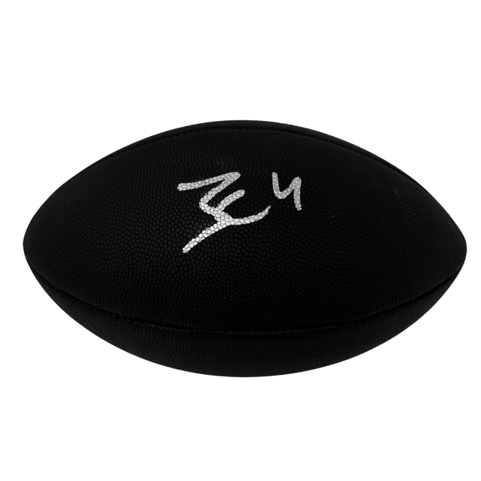 James Cook Signed Buffalo Bills Black Logo Football