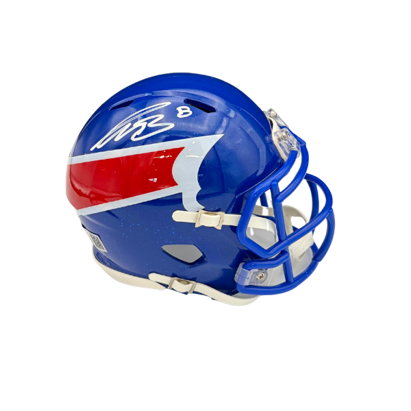 Terrel Bernard Signed Buffalo Bills Nickel City Alternate Speed Mini Helmet