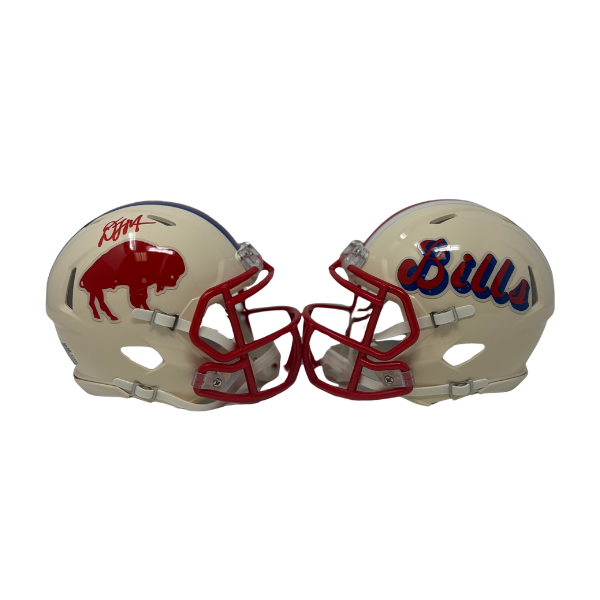 DJ Moore Signed Buffalo Bills Retro Speed Mini Helmet