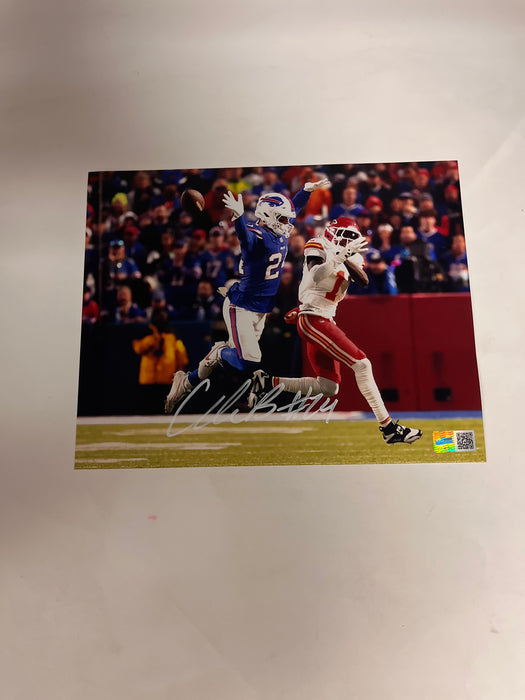 Cole Bishop Signed Pass Breakup vs Chiefs 8x10 Photo