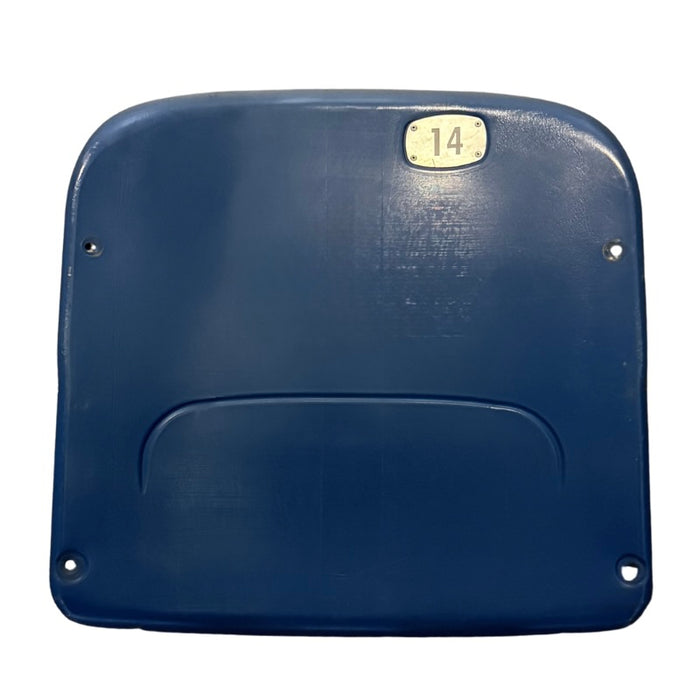 PRE-SALE: Joe DeLamielleure Signed Authentic Highmark Stadium Blue Seatback with HOF '03