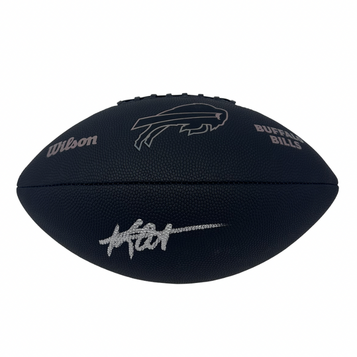 Keon Coleman Signed Buffalo Bills Black Logo Football