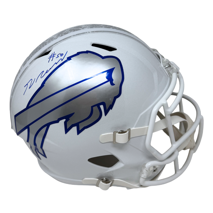 Greg Rousseau Signed Buffalo Bills Full Size Rivalries Speed Replica Helmet
