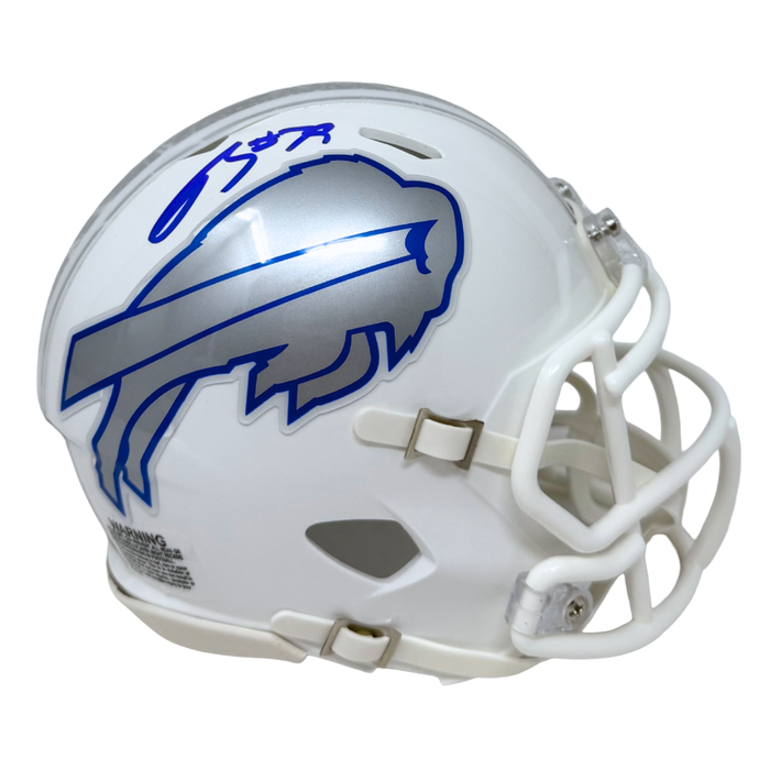 Spencer Brown Signed Buffalo Bills Rivalries Speed Mini Helmet